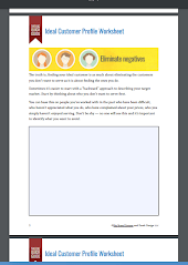 Customer profile worksheet template