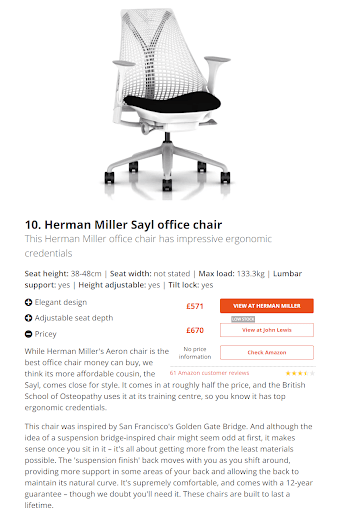 best office chair review details example