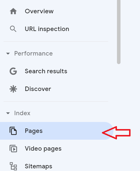 Google Search Console page index report to find duplicate content